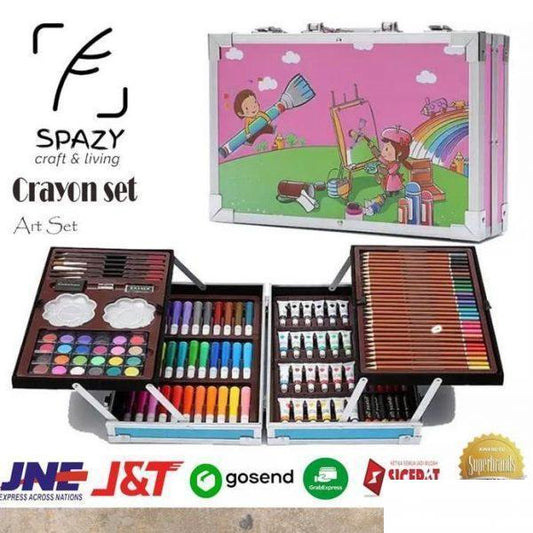 Kofer set sa bojicama i flomasterima metalni