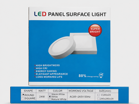 Nadgradni LED panel 24W – Okrugli (2 komada)