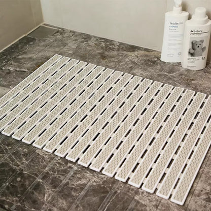 Podloga za kupatilo od WPC letvica – 60 × 40 cm set od 2 komada