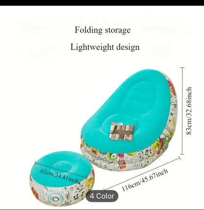 🛋️ Fotelja na naduvavanje sa tabureom