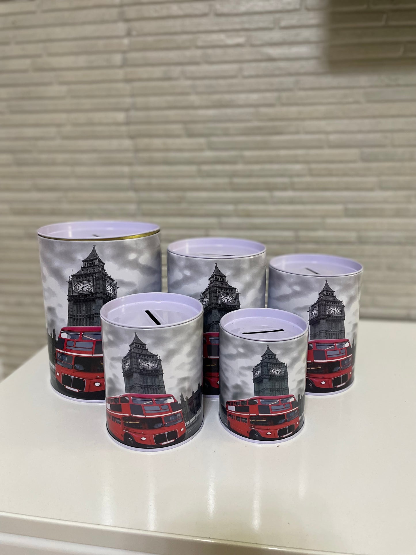 Set metalnih kasica – (5 komada)