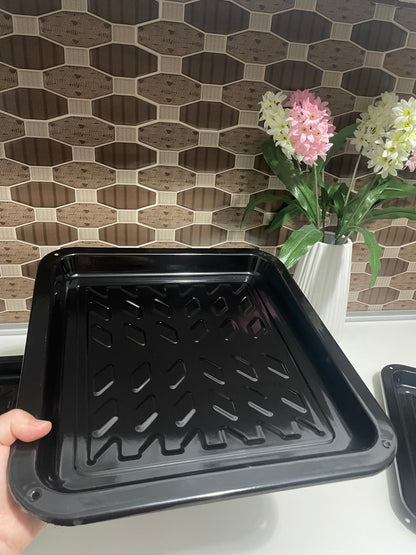 Set od 3 emajlirana pleha za pečenje – 37 × 34 cm