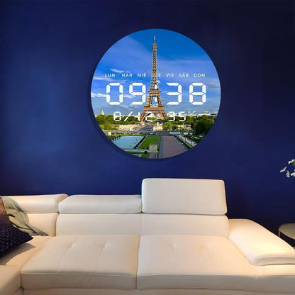 LED Zidni Sat – Paris Edition 🗼✨